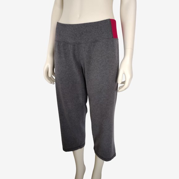 Danskin Now Gray Cotton Blend Stretch Cropped Activewear Pant Size 1X - Picture 4 of 11